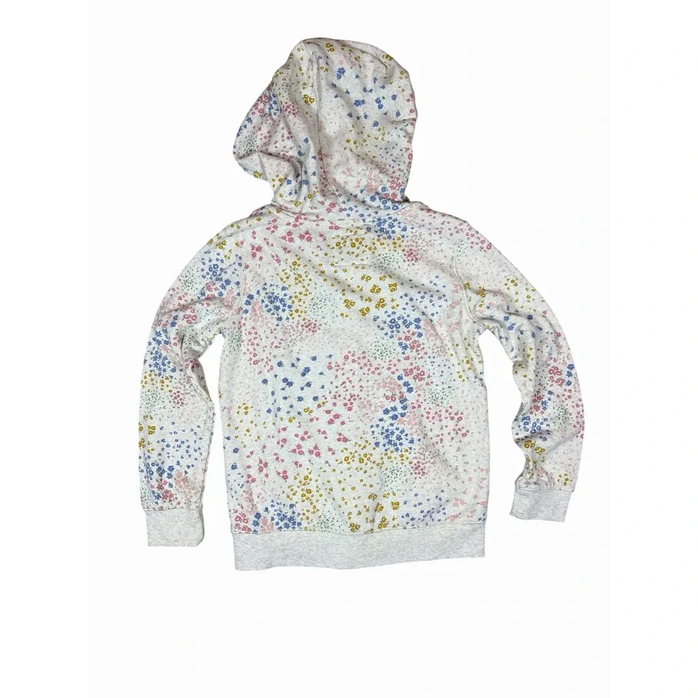 OshKosh B'gosh Girls 8 Floral Full Zip Hoodie Sweatshirt Cottagecore Flowers